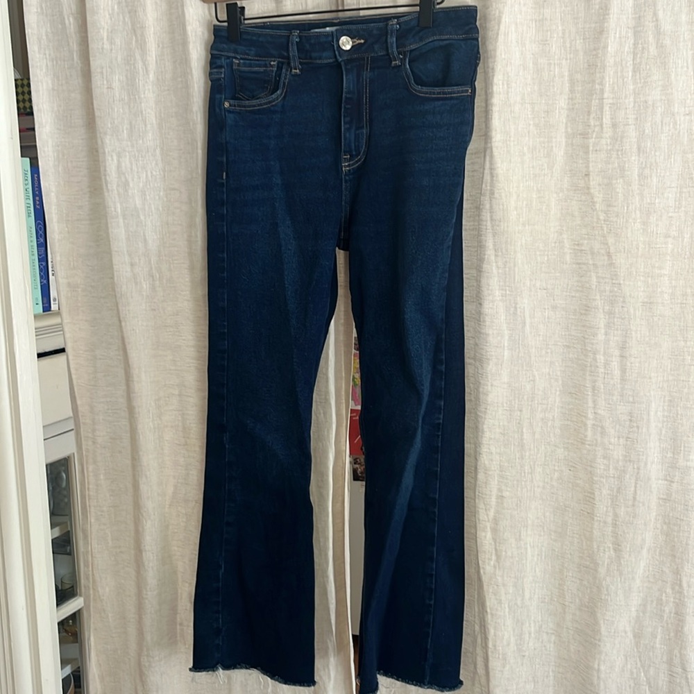 Zara Dark Wash Denim Cutoffs